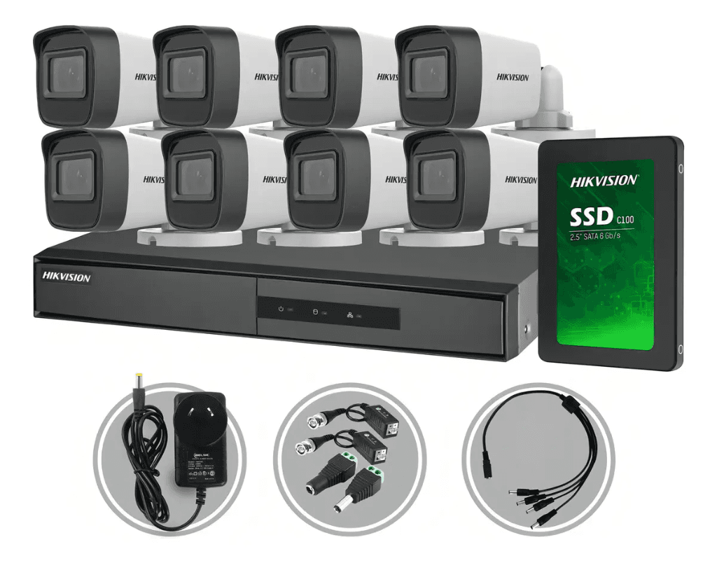 Kit CCTV Empresa 8 Cámaras Profesional — Analytics